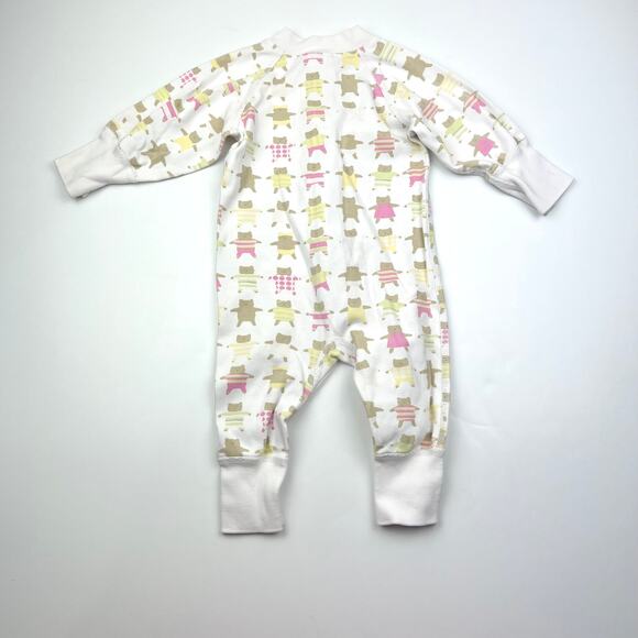 Hanna Andersson Organic Bears Zip Up Sleeper Pajamas - Picture 4 of 7